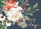 Floral Foil Happy Holiday Folded Cards Image 6 of 7
